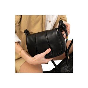 NEW Rachel Zoe Jacquelyn Bag Black Crossbody Removable Strap BEAUTIFUL!